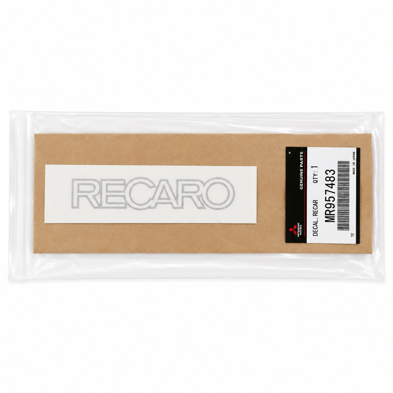 Mitsubishi Recaro Decal JDM Evo 7-9