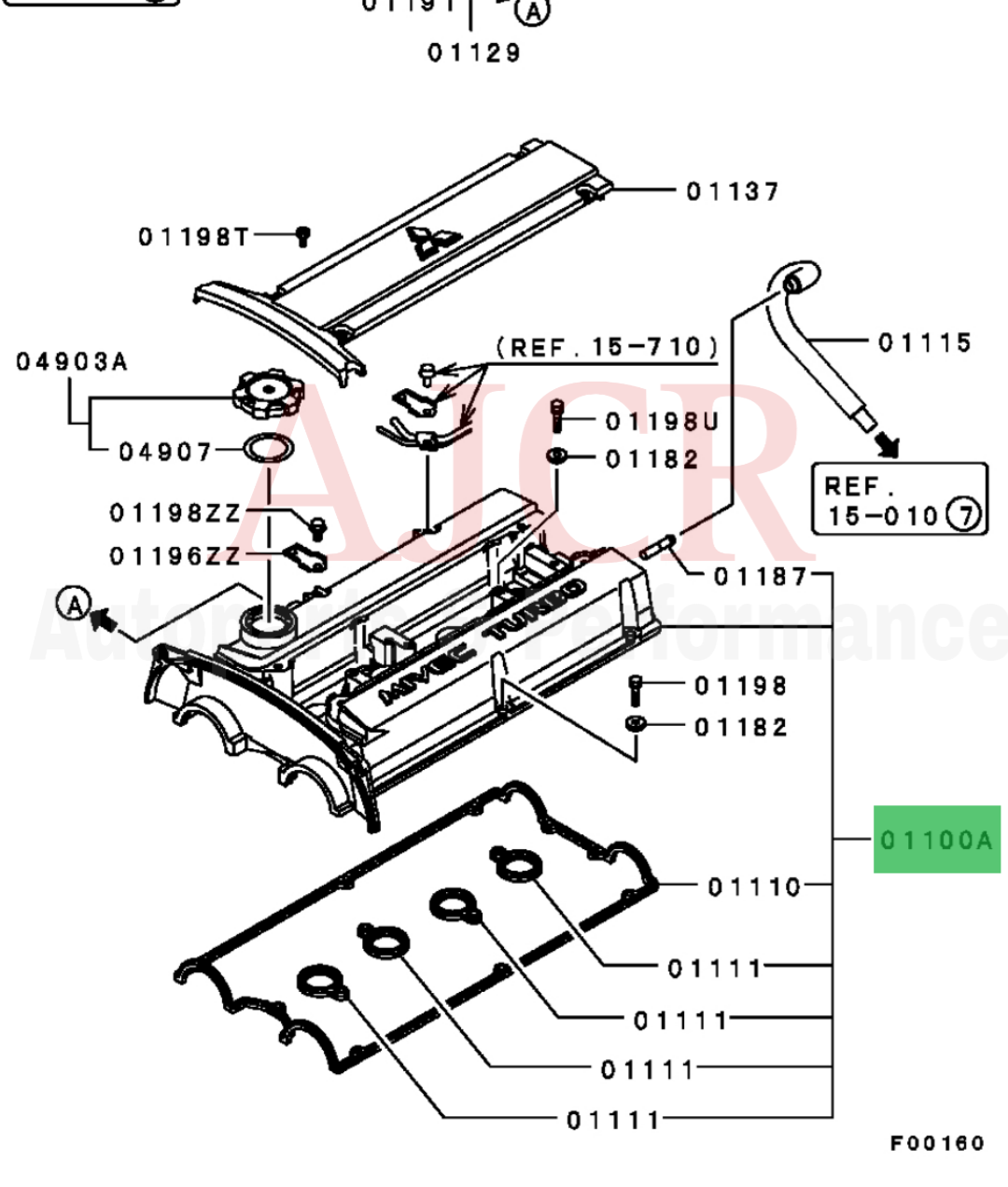 Mitsubishi JDM Valve Covers Evo 9 MIVEC