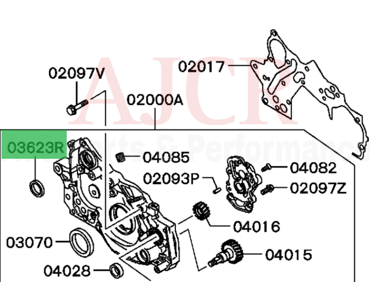 AJCR Balance Shaft Belt Kit Evo 4-9/2G DSM 7-Bolt
