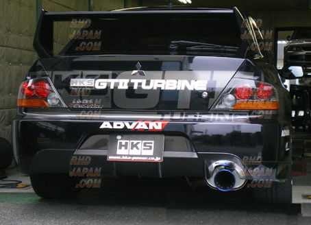 HKS Super Turbo Stainless Exhaust Evo 7-9 With JDM Evo 9 Bumper
