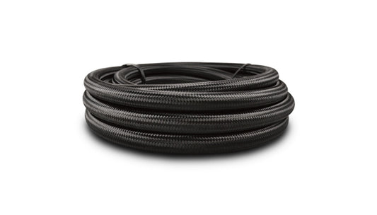 Vibrant Black Nylon Braided Flex Hose