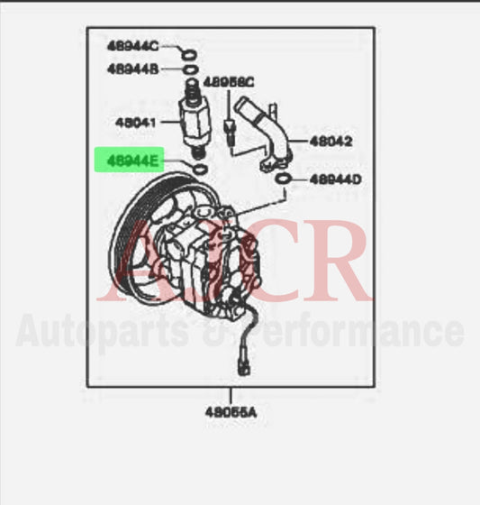 Mitsubishi P/S Pump Washer Evo 7-9