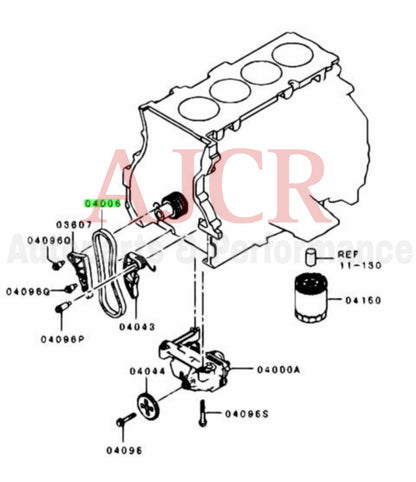 Mitsubishi Oil Pump Chain Drive for the 4B11 Evo X.