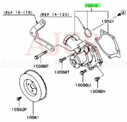 Mitsubishi Water Pump Evo 8