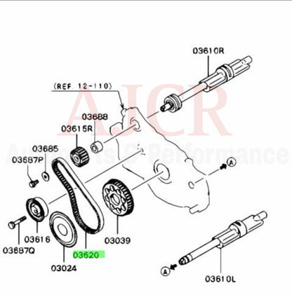 Mitsubishi Balance Shaft Belt Evo 1-9/ 1G/2G DSM