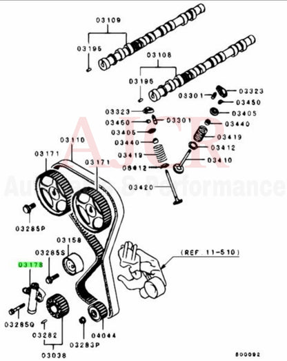 Mitsubishi Timing Belt Hydraulic Tensioner  for Evo 4-9/ 2G DSM