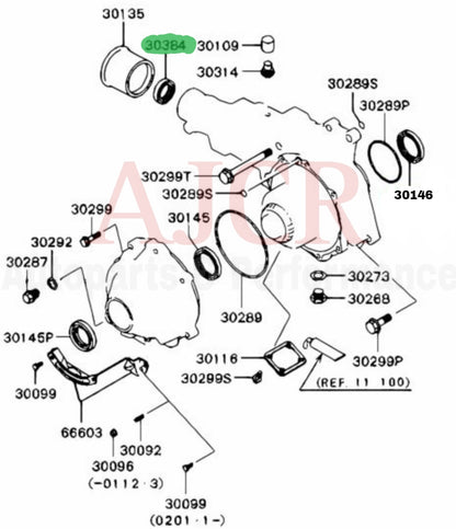 Mitsubishi Transfer Rear Output Shaft Seal Evo 7-9/Airtek/Outlander