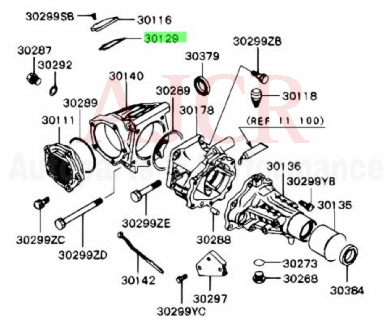 MitsubishiTransfer Case Upper Cover Gasket 1G/2G DSM,Evo 1-3