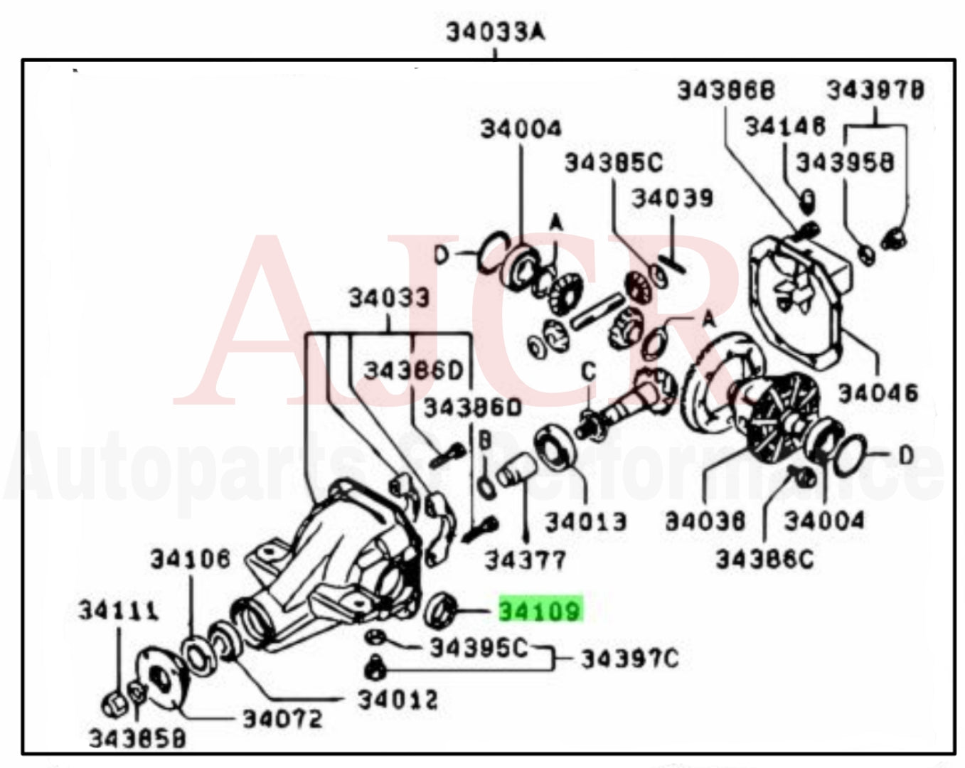 Mitsubishi Axle Seal Seal Evo/DSM/Mirage/ Outlander