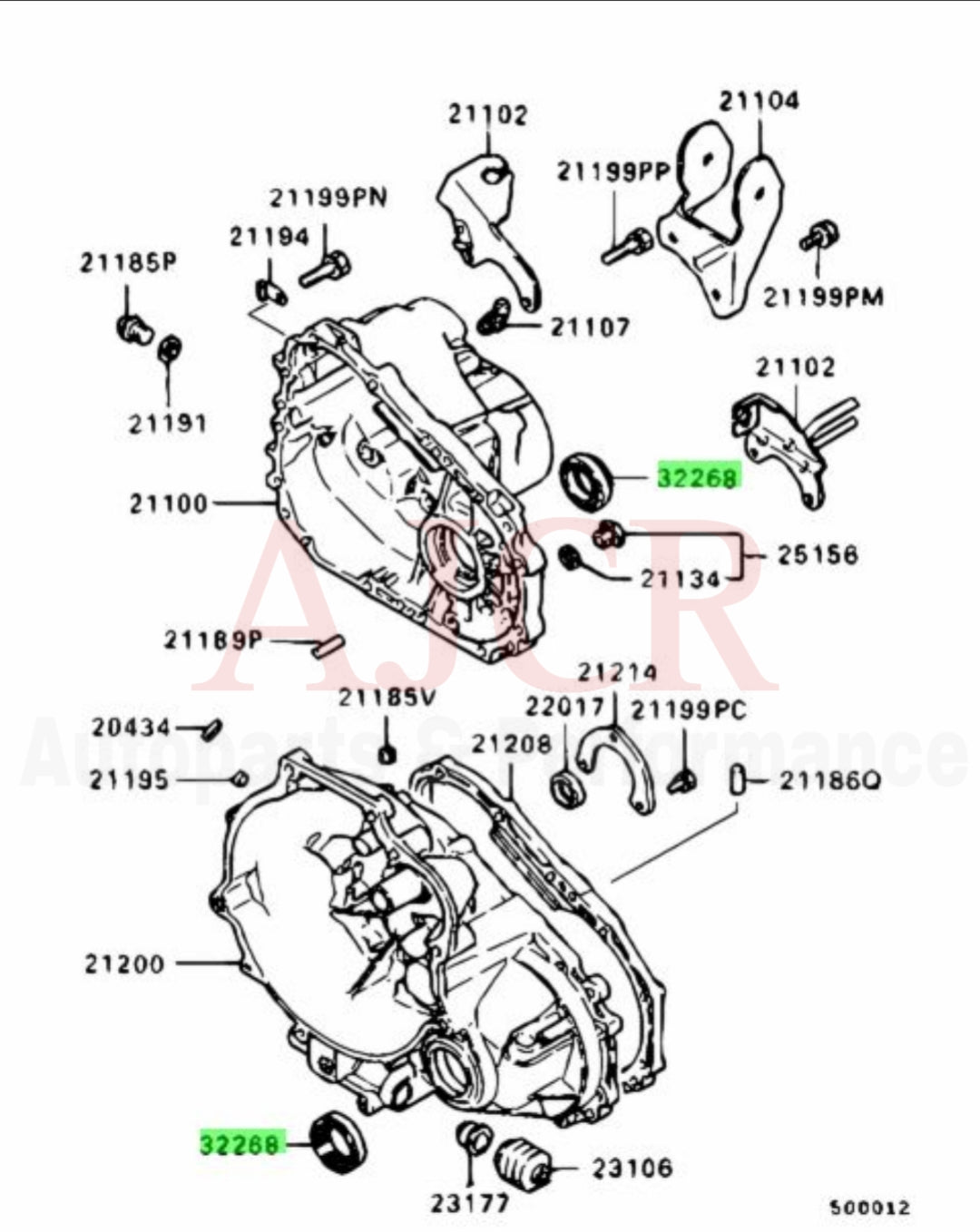 Mitsubishi Axle Seal Seal Evo/DSM/Mirage/ Outlander