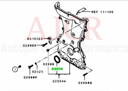 Mitsubishi Front Cover Crankshaft Seal Evo X