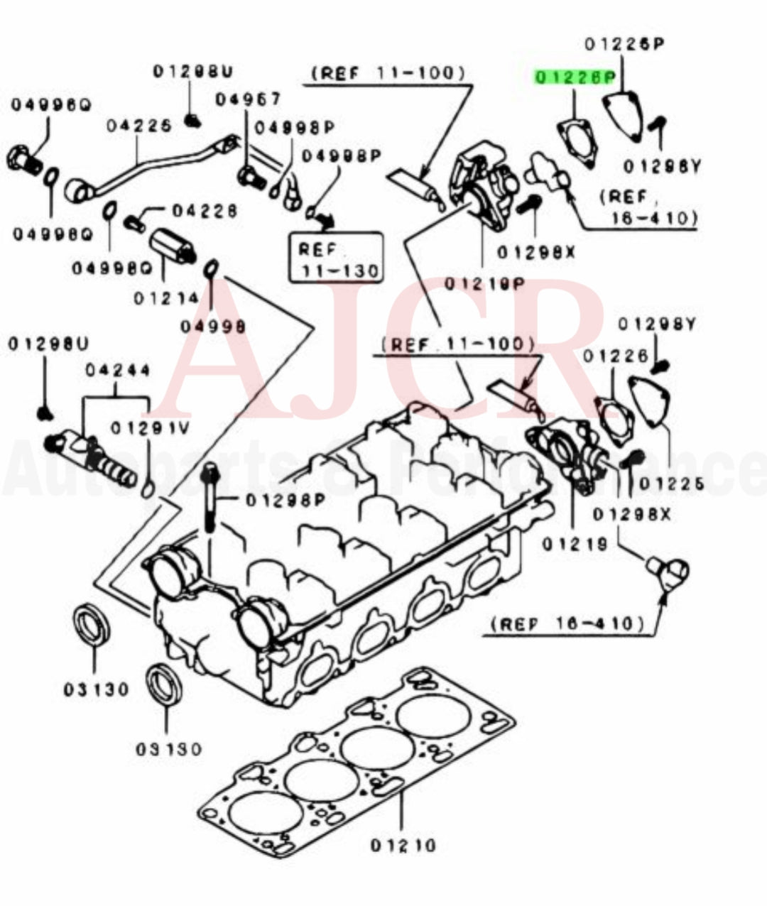 Mitsubishi Mivec Cam Position Cover Gasket Evo 9