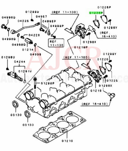Mitsubishi Mivec Cam Position Cover Gasket Evo 9