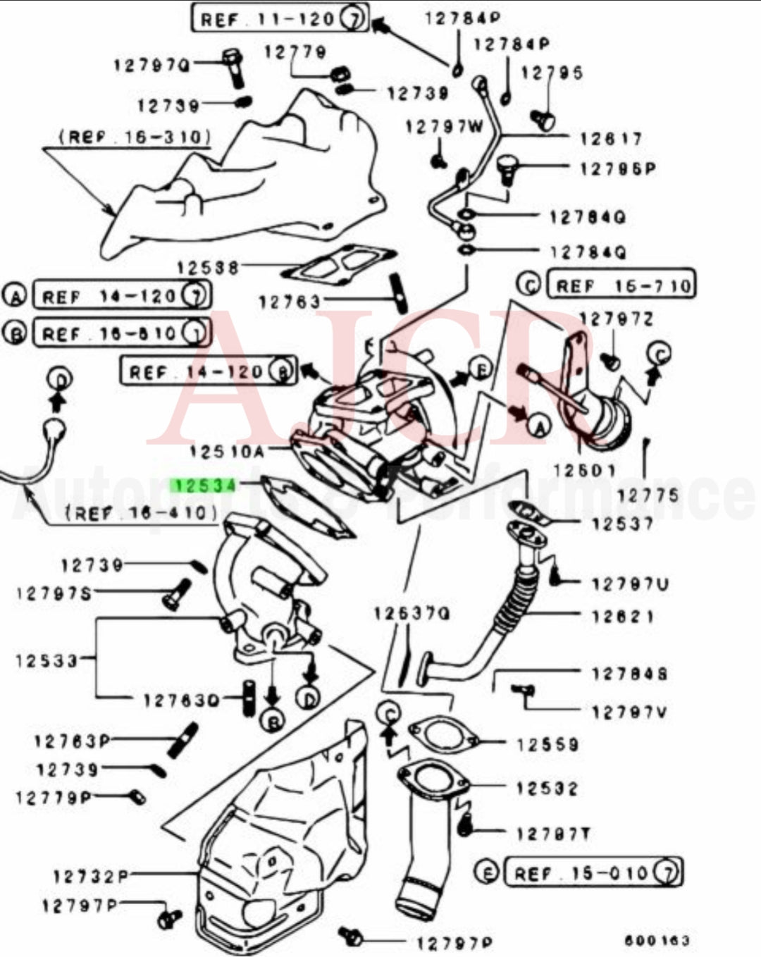 Mitsubishi Turbo To O2 Housing Gasket Evo 4-9