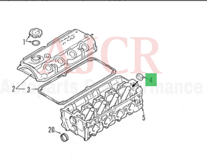 Fel-Pro Valve Cover Gasket Kit Mirage 1.8L 4G93/Lancer 2.0L 4G94