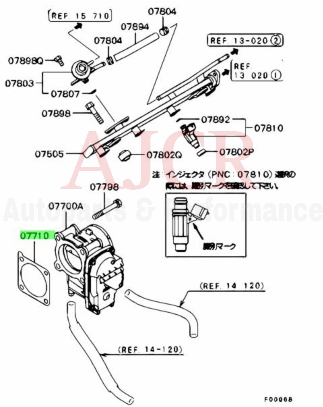 Mitsubishi Throttle Body Gasket Evo X