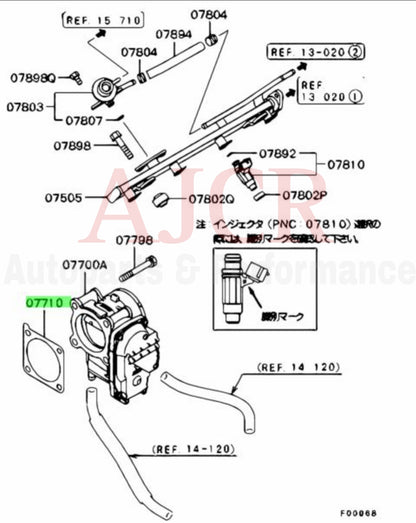 Mitsubishi Throttle Body Gasket Evo X