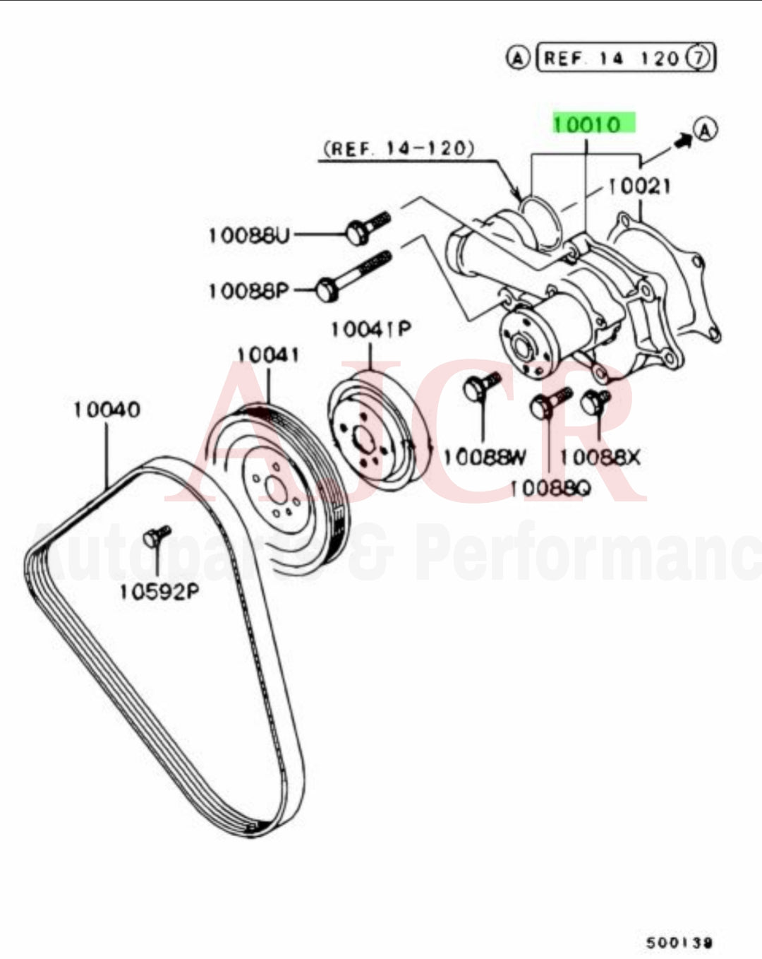 Gates Water Pump 1G DSM