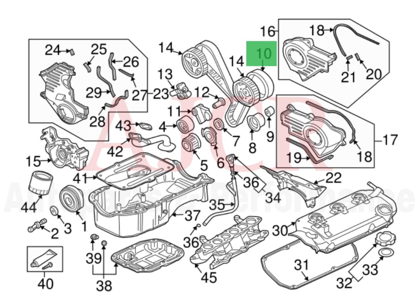 Mitsubishi Timing Belt 6G75 3.8L