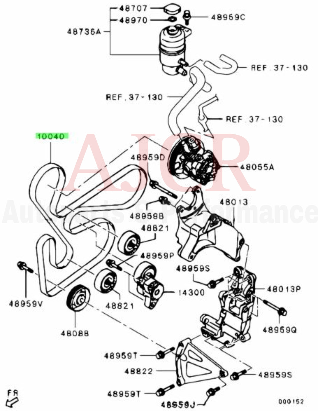 Gates Serpentine Belt Evo X