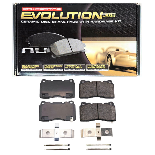 Power Stop Front Ceramic Brake Pads Evo 5-9/X