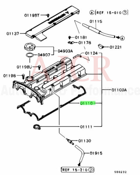 Mitsubishi Valve Cover Gasket 4G92 Mivec
