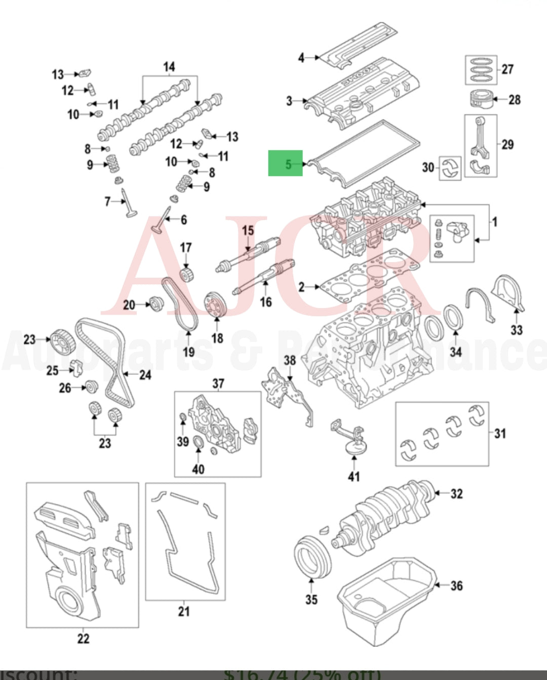 Mitsubishi Valve Cover Gasket Evo 1-3/DSM