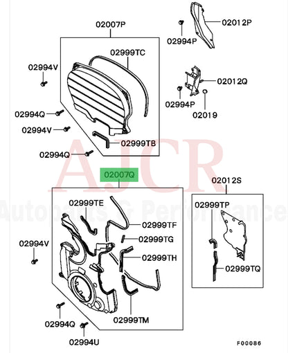 Mitsubishi Lower Timing Cover Evo 8