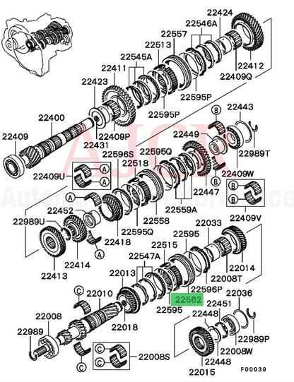 Mitsubishi Synchro Sliders For Evo 4-9 5-Speed