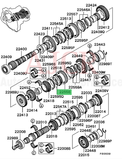 Mitsubishi Synchro Sliders For Evo 4-9 5-Speed
