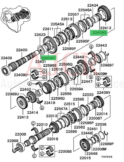 Mitsubishi Needle Bearing  Evo 4-9 5-Speed
