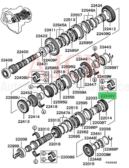 Mitsubishi Needle Bearing  Evo 4-9 5-Speed