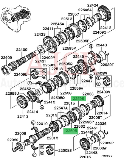 Mitsubishi 3rd/4th Gear Synchro Spring Eclipse V6 3.0L 5-Speed