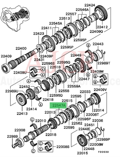 Mitsubishi 3rd Gear Synchro Ring Eclipse V6 3.0L 5-Speed