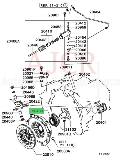Mitsubishi Clutch Release Bearing Eclipse V6 3.0L