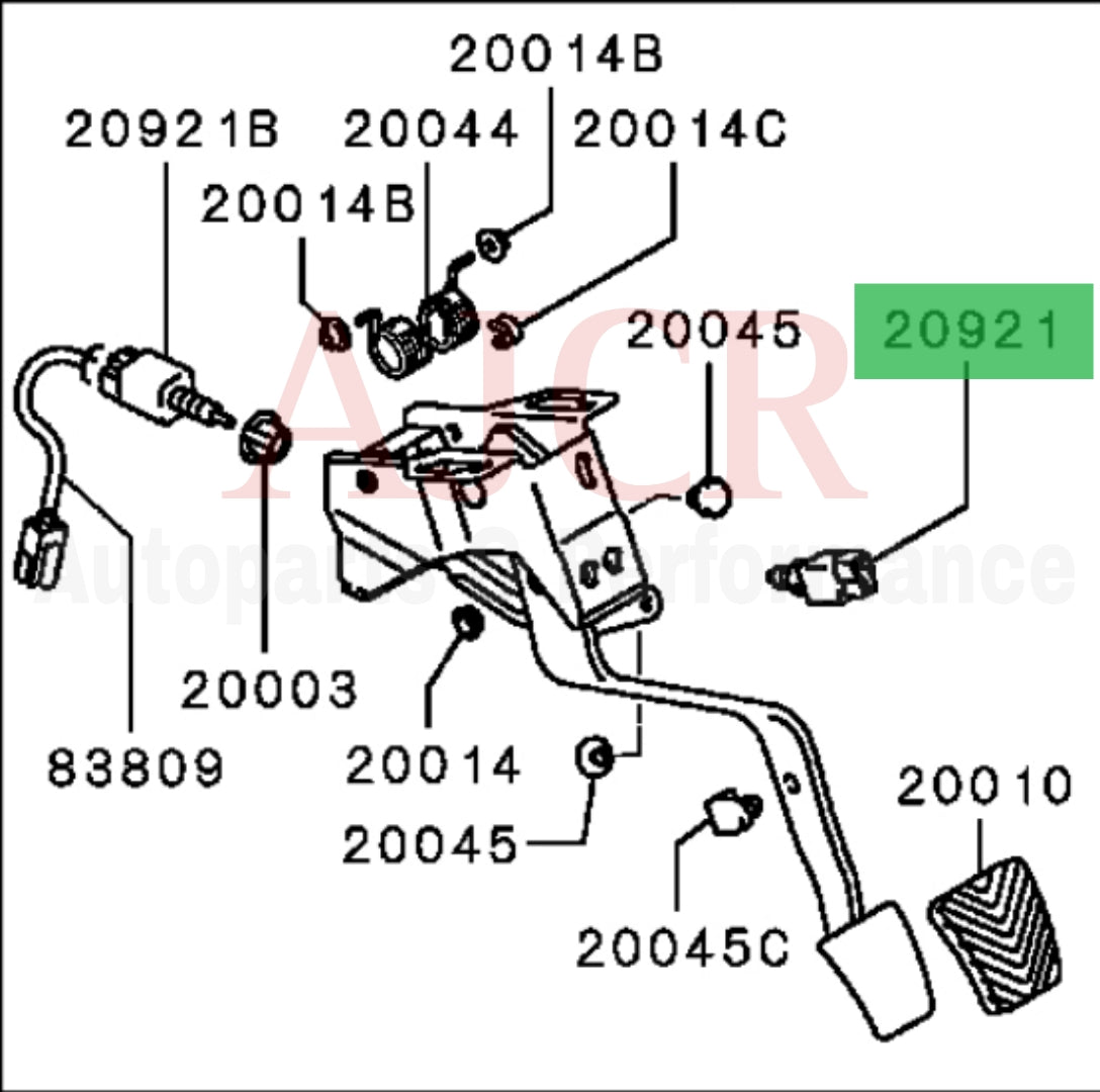 Mitsubishi Clutch Pedal Switch Evo/DSM/3000GT/Other
