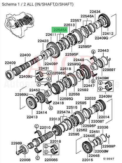 Mitsubishi 1st Gear Synchro Ring Eclipse V6 3.0L 00-02