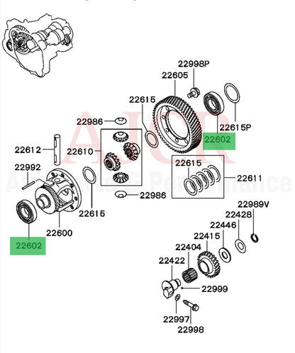 Mitsubishi Center Diff Case Bearing Eclipse