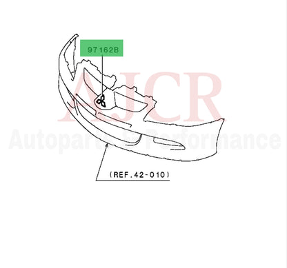 Mitsubishi Front Bumper Diamond Emblem Evo 8