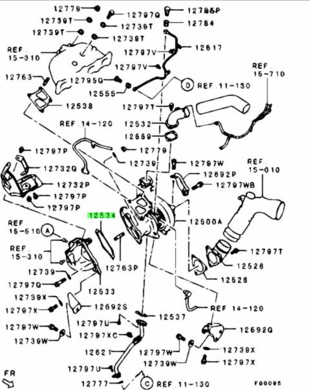 Mitsubishi Turbo To O2 Housing Gasket Evo X