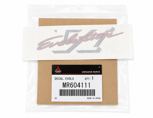 Mitsubishi Evolution VI Trunk Decal Evo 6