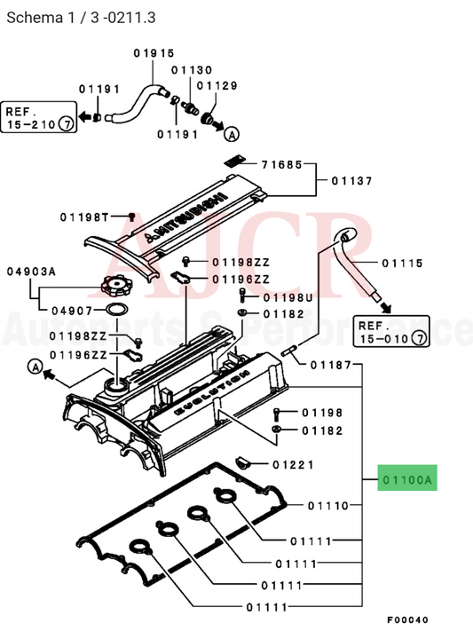 Mitsubishi JDM Valve Covers Evo 7
