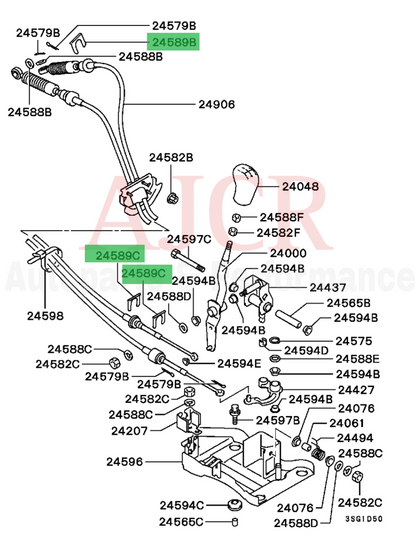 Mitsubishi Shifter Cable Clip 1G,2G DSM / Mirage