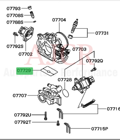 Mitsubishi Throttle Fast Idle Air Valve Seal DSM's /3K