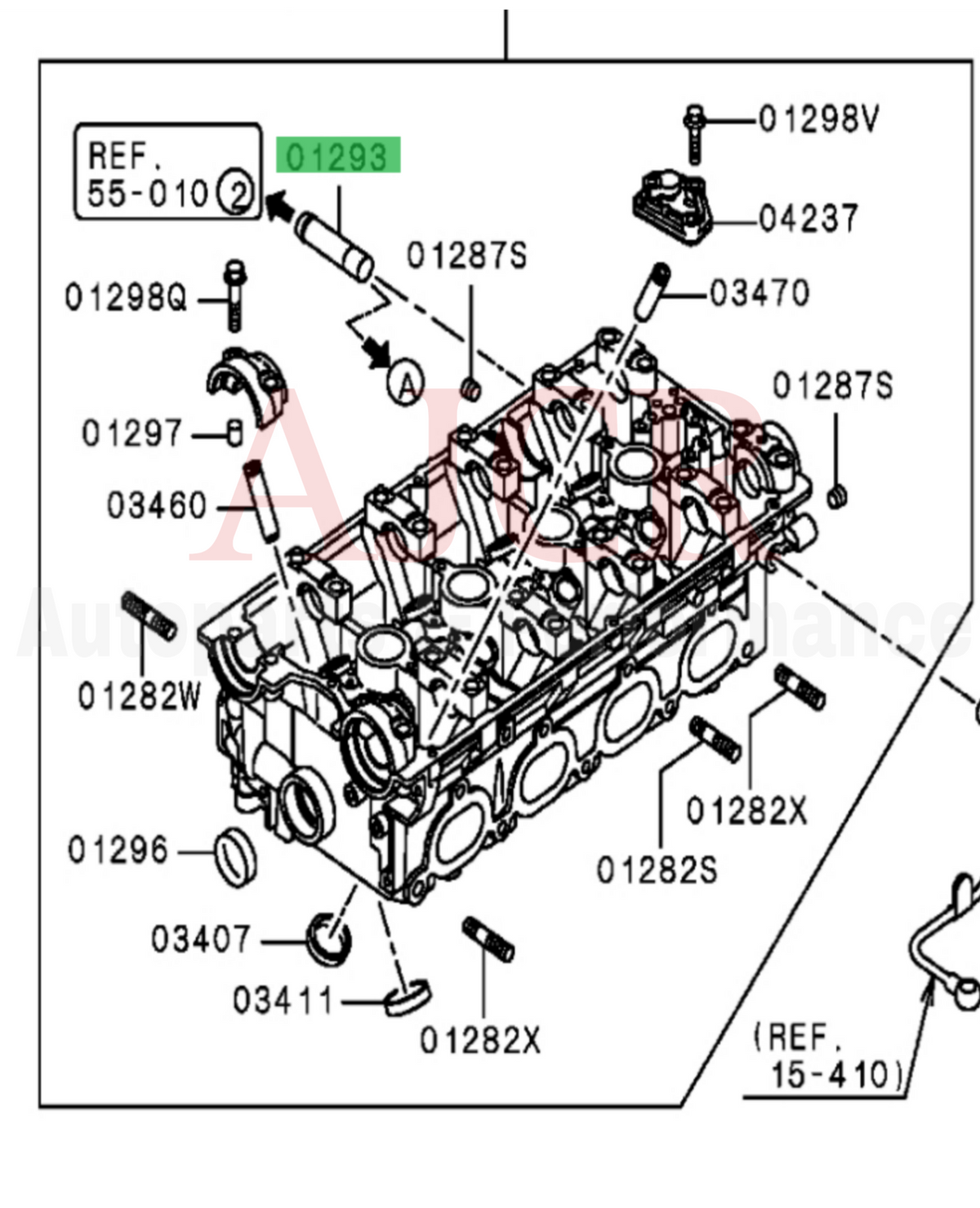Mitsubishi Head Cylinder Nipple Evo 4-7/9