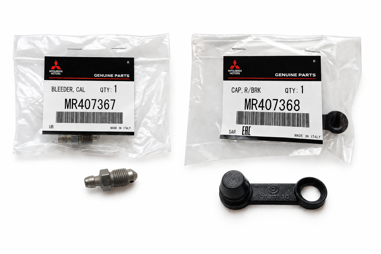 Mitsubishi Brembo Caliper Bleeder & Bleeder Cap Evo 5-9
