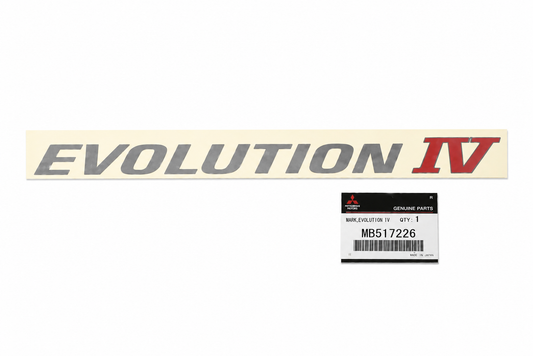Mitsubishi  Evolution IV Decal (Silver/Red)