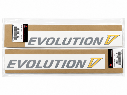 Mitsubishi  Evolution V Decal (Gray/Yellow)