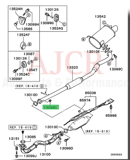 Mitsubishi Exhaust Nut Evo 7-9/X