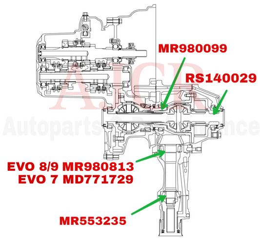 Mitsubishi Transfer Case Bearing Evo 7-9